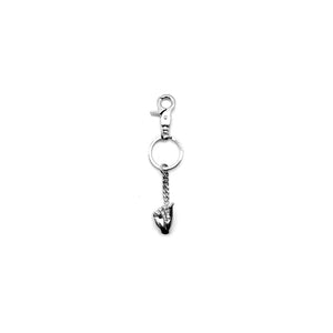 Y/PROJECT - MINI FINGER HEART KEYRING - SS24 - SILVER